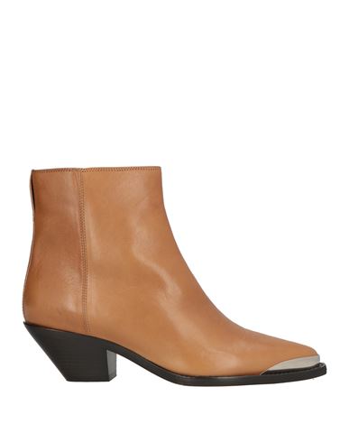 Isabel Marant Woman Ankle Boots Camel Size 8 Cow Leather