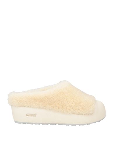 Bally Woman Mules & Clogs Beige Size 7.5 Calfskin, Shearling In Beige
