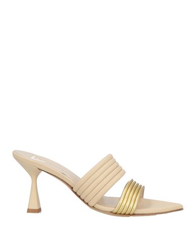 GIAMPAOLO VIOZZI GIAMPAOLO VIOZZI WOMAN SANDALS GOLD SIZE 7 LEATHER 