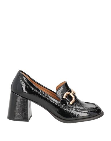 Poème 1420 Woman Loafers Black Size 8 Leather In Black