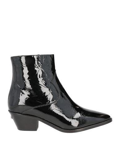 ZADIG & VOLTAIRE ZADIG & VOLTAIRE WOMAN ANKLE BOOTS BLACK SIZE 6 LEATHER 