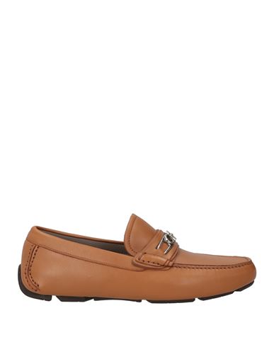 Ferragamo Man Loafers Tan Size 7 Calfskin In Brown
