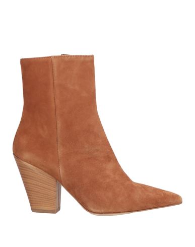 Ncub Woman Ankle Boots Camel Size 8 Leather In Beige