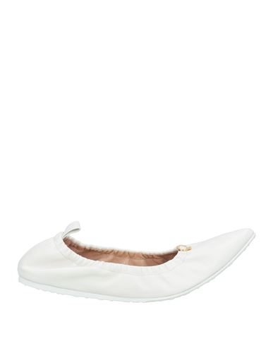 GIANVITO ROSSI GIANVITO ROSSI WOMAN BALLET FLATS WHITE SIZE 7.5 LEATHER 