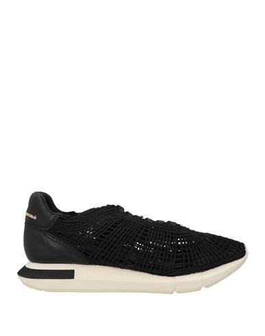 Manuel Barcelò Manuel Barceló Woman Sneakers Black Size 6 Leather, Textile Fibers In Black