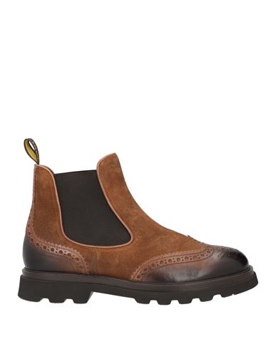 Doucal's Man Ankle Boots Brown Size 11 Soft Leather In Brown