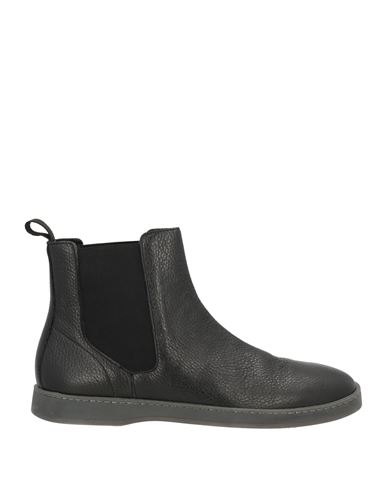 Baldinini Man Ankle Boots Black Size 9 Leather In Black
