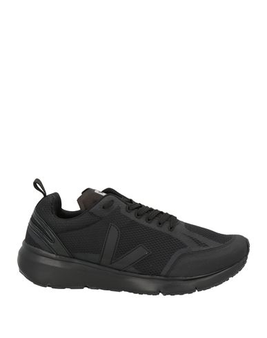 Veja Man Sneakers Black Size 12 Textile Fibers In Black