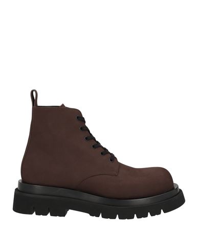 Shop Bottega Veneta Man Ankle Boots Dark Brown Size 9 Leather