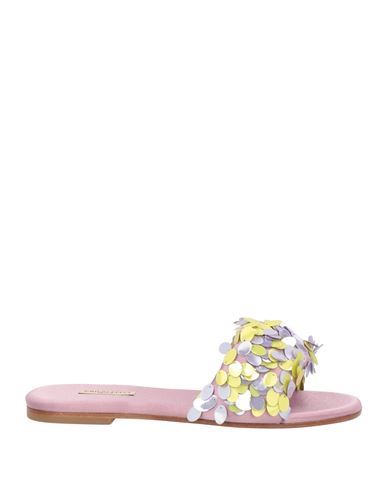 Pucci Woman Sandals Light Purple Size 7 Textile Fibers In Purple