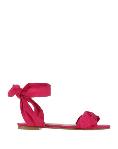 Redv Red(v) Woman Sandals Magenta Size 8 Textile Fibers In Magenta