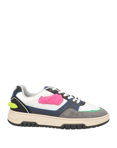 Msgm Man Sneakers Lead Size 9 Leather In Grey