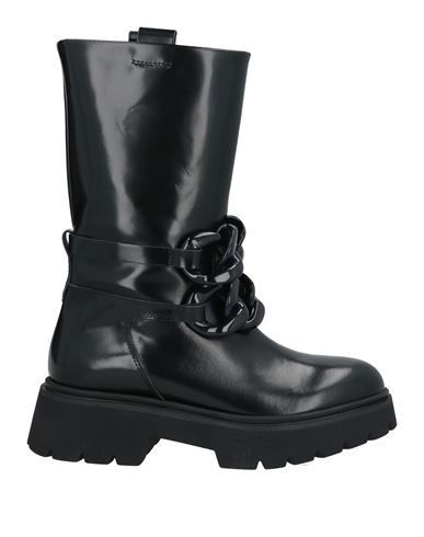 Janet & Janet Woman Ankle Boots Black Size 7 Leather In Black