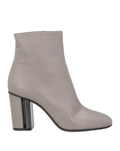 Stephen Venezia Woman Ankle Boots Dove Grey Size 6.5 Leather In Grey