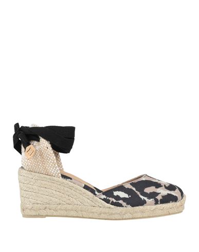 Diane Von Furstenberg X Castañer Woman Espadrilles Beige Size 6 Textile Fibers In Beige