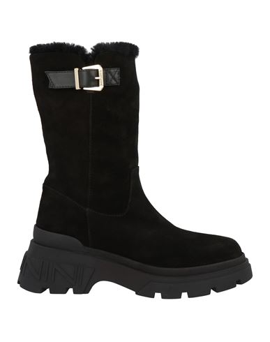 Baldinini Woman Ankle Boots Black Size 7 Leather In Black
