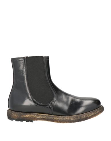 Rocco P . Woman Ankle Boots Black Size 6 Leather In Black