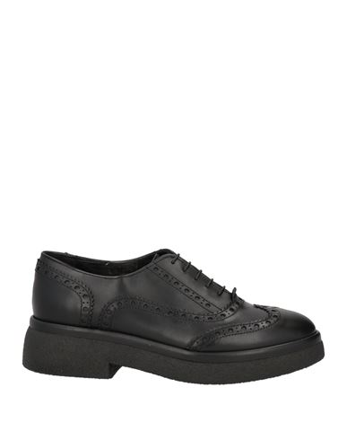 Agl Attilio Giusti Leombruni Agl Woman Lace-up Shoes Black Size 8 Leather In Black