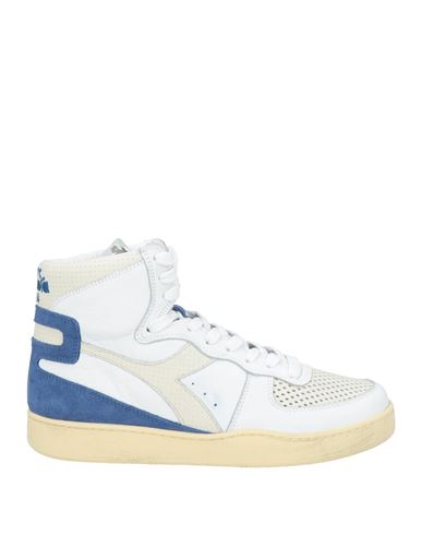 Diadora Heritage Man Sneakers Ivory Size 8.5 Leather In White