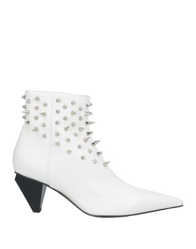 Agl Attilio Giusti Leombruni Agl Woman Ankle Boots White Size 8 Leather In White