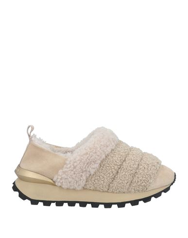 VOILE BLANCHE VOILE BLANCHE WOMAN SNEAKERS BEIGE SIZE 12 LEATHER 