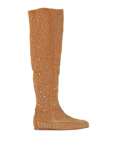 Shop Zadig & Voltaire Woman Boot Camel Size 8 Leather In Beige