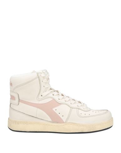 Diadora Heritage Woman Sneakers Off White Size 7 Leather In Off White