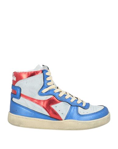 Diadora Heritage Woman Sneakers Blue Size 7 Pigskin In Blue