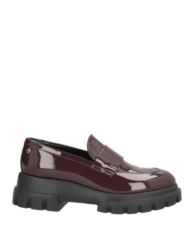 Agl Attilio Giusti Leombruni Agl Woman Loafers Burgundy Size 6.5 Leather