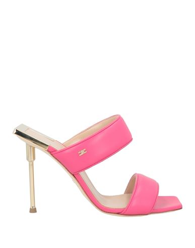 Elisabetta Franchi Woman Sandals Fuchsia Size 6 Leather