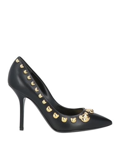 Moschino Teddy Stud Pumps In Black