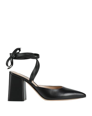 Gianvito Rossi Woman Pumps Black Size 8 Leather In Black