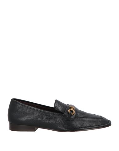Tory Burch Woman Loafers Black Size 8 Leather In Black