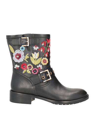 Redv Red(v) Woman Ankle Boots Black Size 8 Leather In Black
