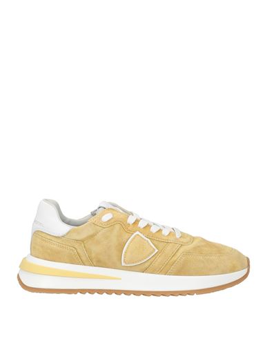 Philippe Model Woman Sneakers Ocher Size 8 Leather In Yellow