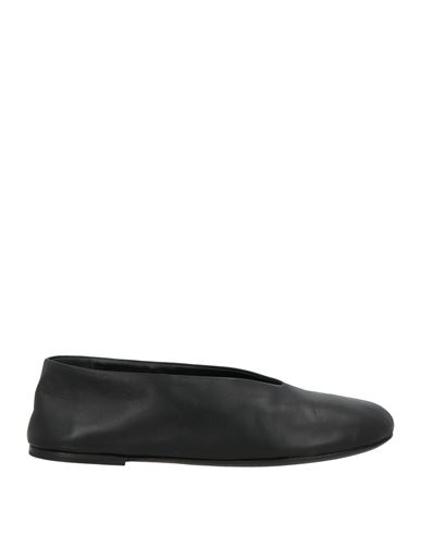Khaite Woman Ballet Flats Black Size 8.5 Leather In Black