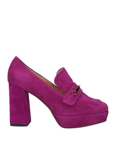 Lola Cruz Woman Loafers Mauve Size 8 Leather In Purple