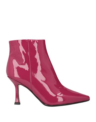 Anna F . Woman Ankle Boots Garnet Size 7 Leather In Red