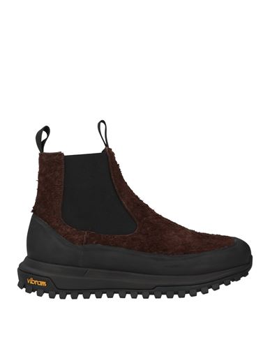 Diemme Man Ankle Boots Dark Brown Size 11 Leather In Brown