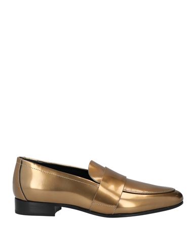 Agl Attilio Giusti Leombruni Agl Woman Loafers Gold Size 7.5 Leather In Gold