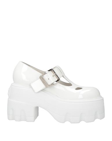 Casadei Woman Loafers White Size 8 Leather In White