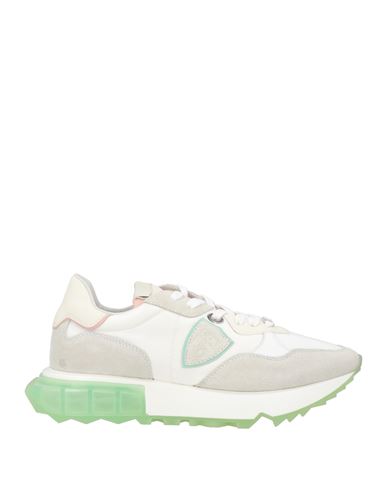 Philippe Model Woman Sneakers White Size 7 Leather, Textile Fibers In White