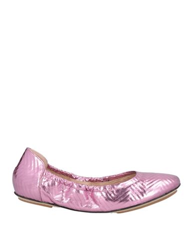 MISSONI MISSONI WOMAN BALLET FLATS FUCHSIA SIZE 7 LEATHER 