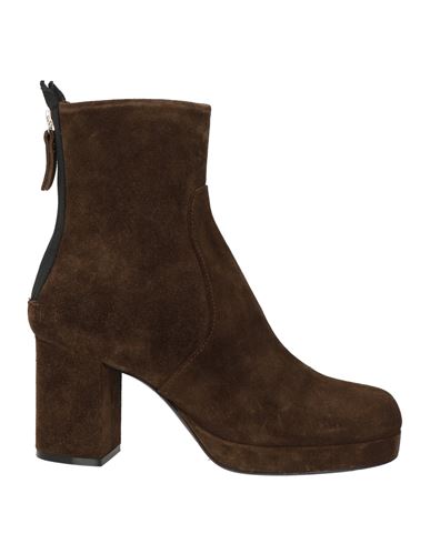 Agl Attilio Giusti Leombruni Agl Woman Ankle Boots Brown Size 8 Leather In Brown