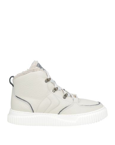 VOILE BLANCHE VOILE BLANCHE WOMAN SNEAKERS IVORY SIZE 7 LEATHER 