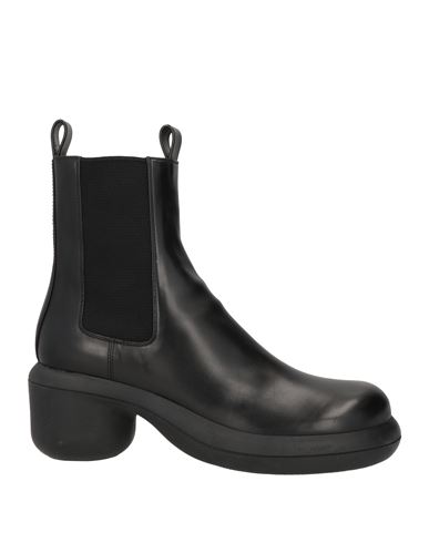 Jil Sander Elasticated-panel Leather Boots In Black