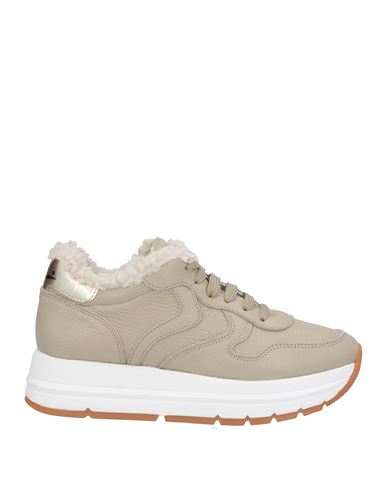 VOILE BLANCHE VOILE BLANCHE WOMAN SNEAKERS BEIGE SIZE 9 LEATHER 