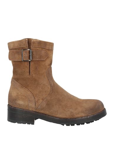 La Bottega Di Lisa Woman Ankle Boots Khaki Size 8 Leather In Beige
