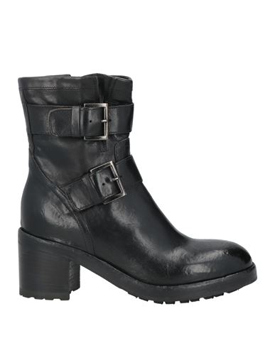 La Bottega Di Lisa Woman Ankle Boots Black Size 8 Leather In Black