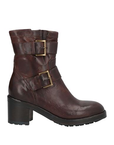 La Bottega Di Lisa Woman Ankle Boots Dark Brown Size 8 Leather In Brown